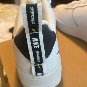 Nike Air Force 1 utility white and black sneakers